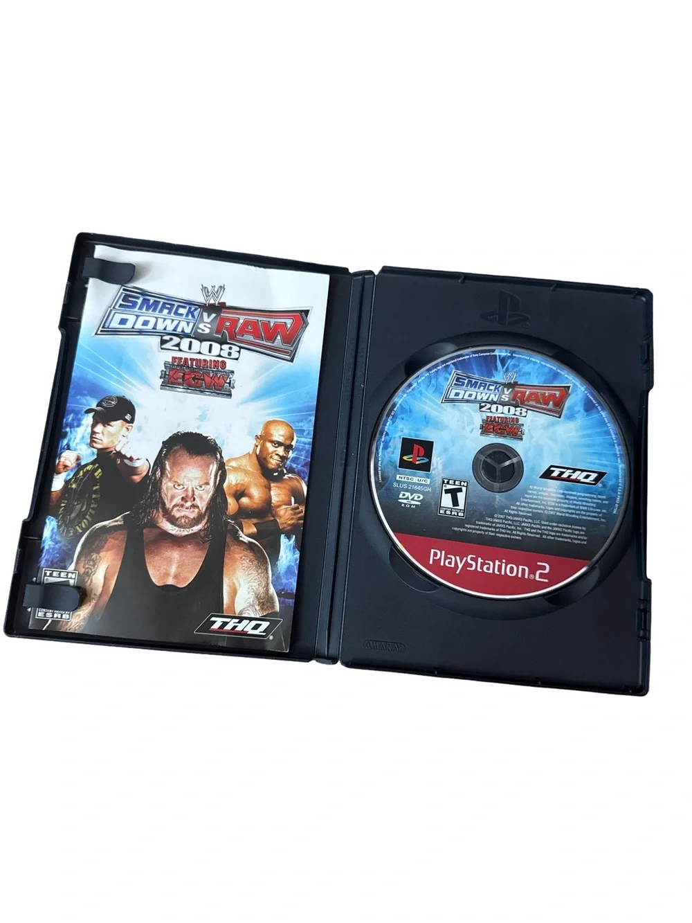 Playstation 2 PS2 WWE Smackdown vs Raw 2008 CIB Disc Greatest Hits